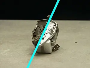 Laser cleaning before and after — project 1