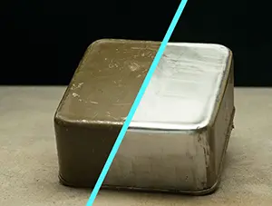 Laser cleaning before and after — project 5